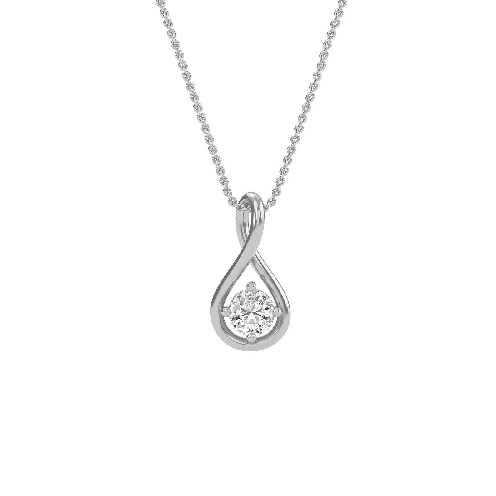 Élodie Solitaire Pendant - Ice Dazzle - VVX™ Lab Diamond - Solitaire Pendant