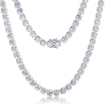 Moissanite Tennis Necklace - 10mm - Ice Dazzle - UltraLux™ Moissanite - Tennis Necklace