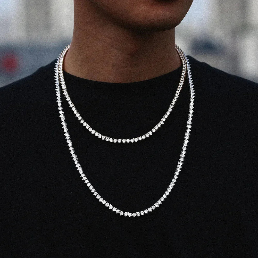 Moissanite Tennis Necklace - 2mm - Ice Dazzle - UltraLux™ Moissanite - Tennis Necklace