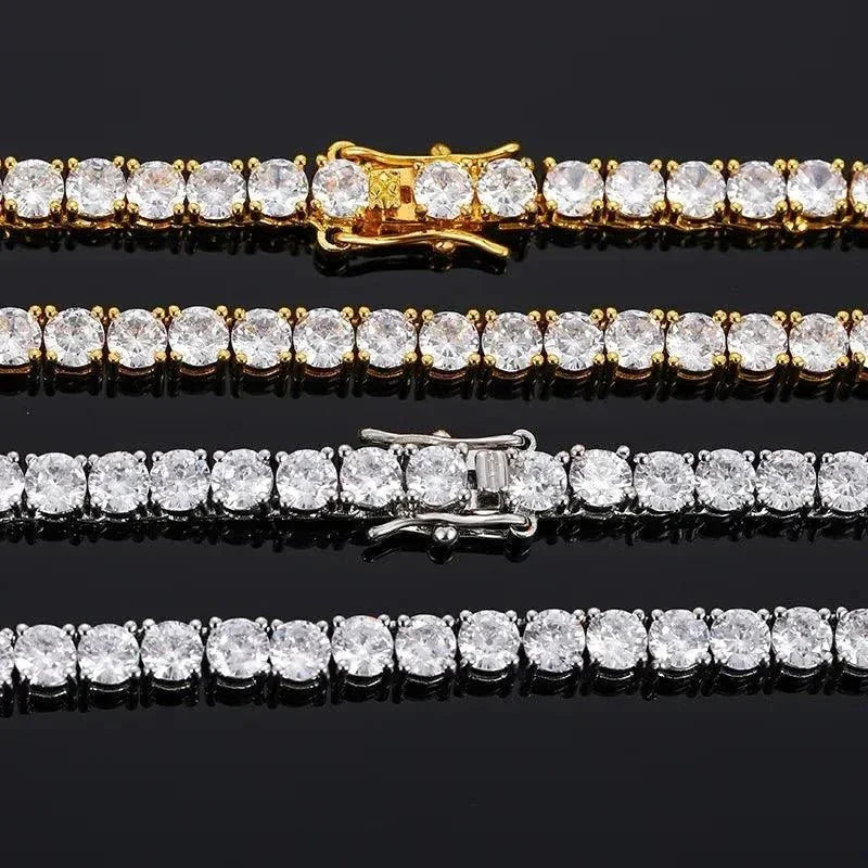 Moissanite Tennis Necklace - 5mm - Ice Dazzle - UltraLux™ Moissanite - Tennis Necklace