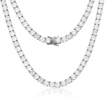 Moissanite Tennis Necklace - 6mm - Ice Dazzle - UltraLux™ Moissanite - Tennis Necklace