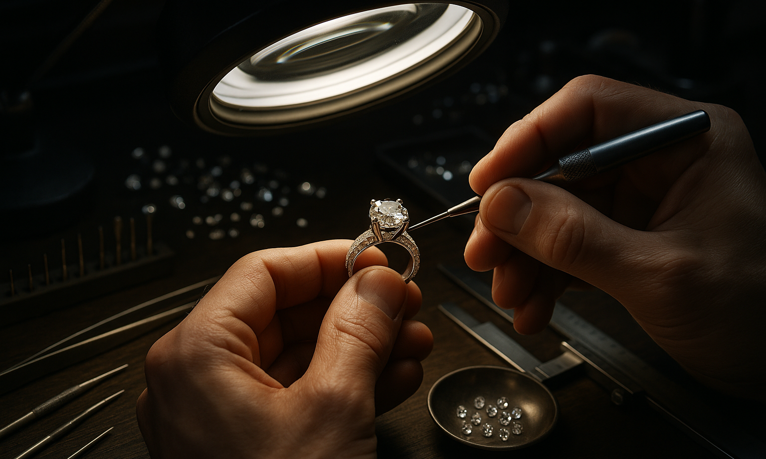 Our obsession with detail is borderline psychotic. Every piece is meticulously designed and crafted by master jewelers who share our endless pursuit of perfection.
