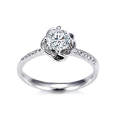 Platinum Rose Lab Diamond Ring - Ice Dazzle - VVX™ Lab Diamond -