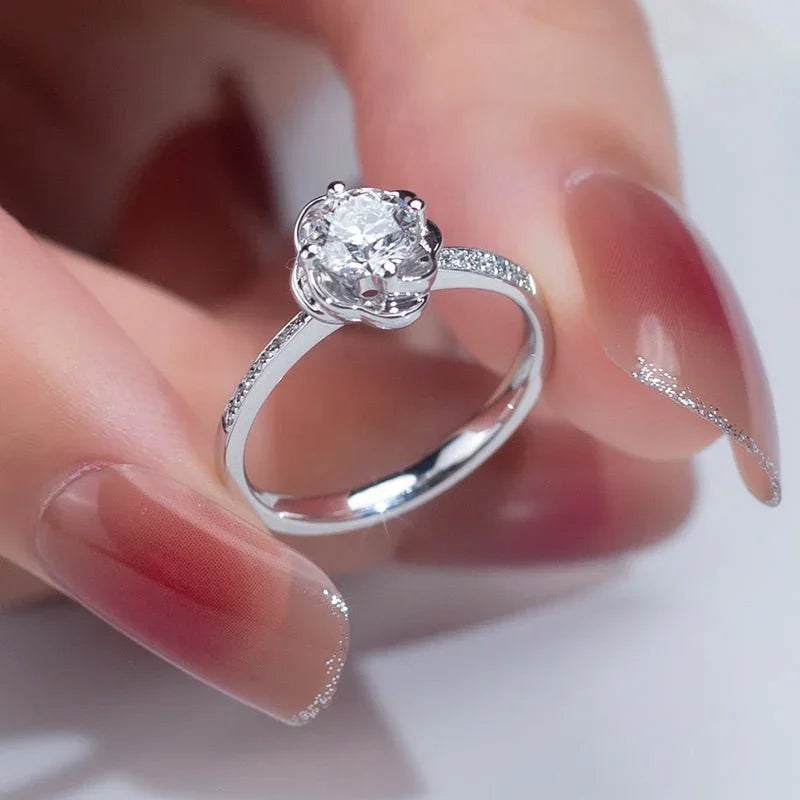 Platinum Rose Lab Diamond Ring - Ice Dazzle - VVX™ Lab Diamond -