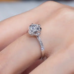 Platinum Rose Lab Diamond Ring - Ice Dazzle - VVX™ Lab Diamond -