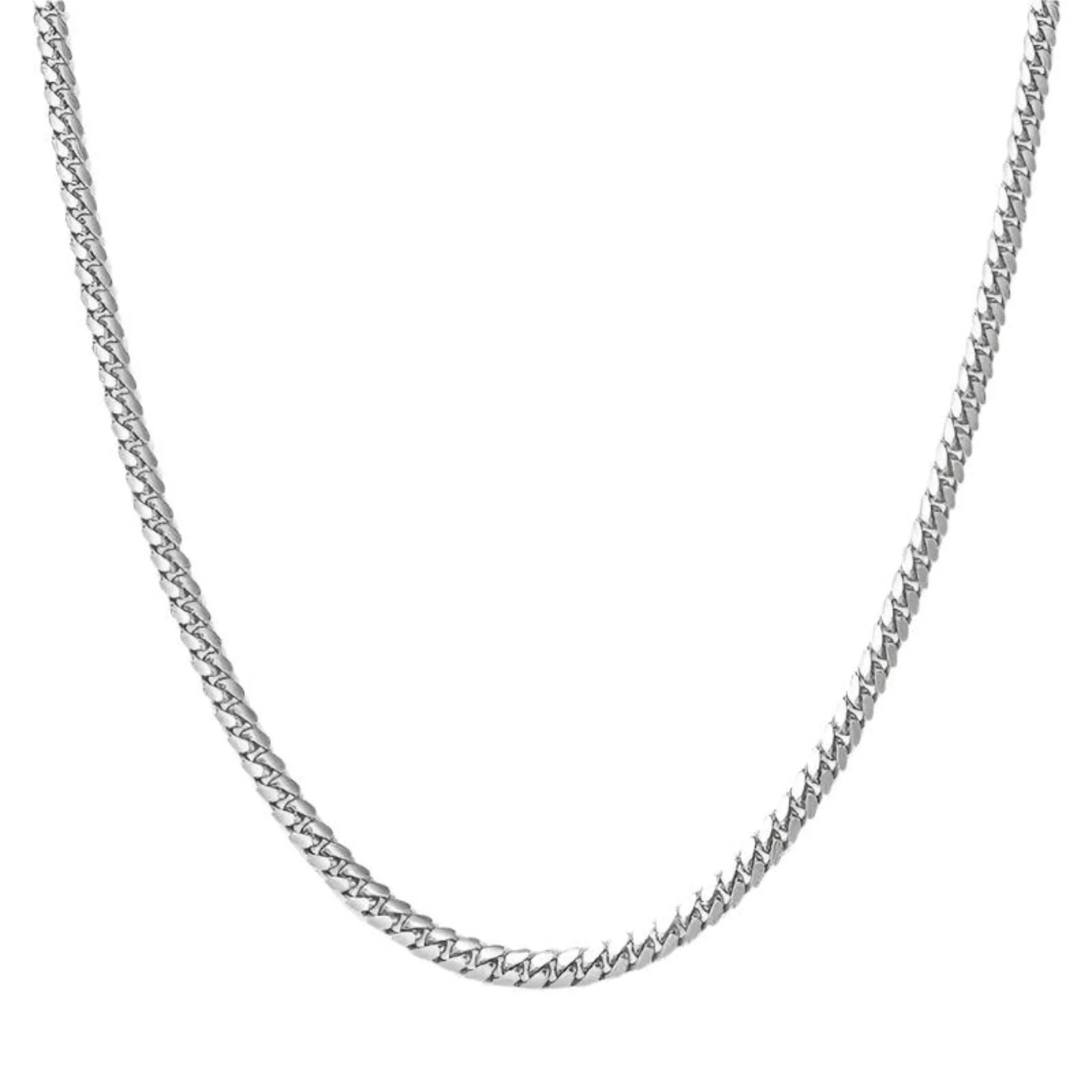Sterling Silver Cuban Chain 6mm - Ice Dazzle - Ice Dazzle - Cuban Necklace