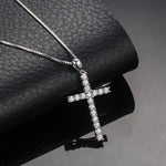 UltraLux™ Divine Brilliance Cross Pendant White Gold - Ice Dazzle - UltraLux™ Moissanite - Fashion Pendant