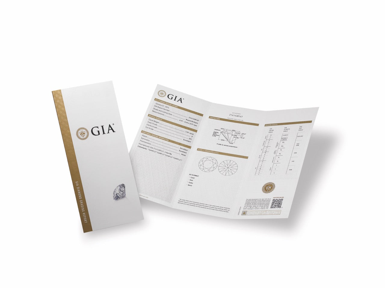 GIA diamond grading report