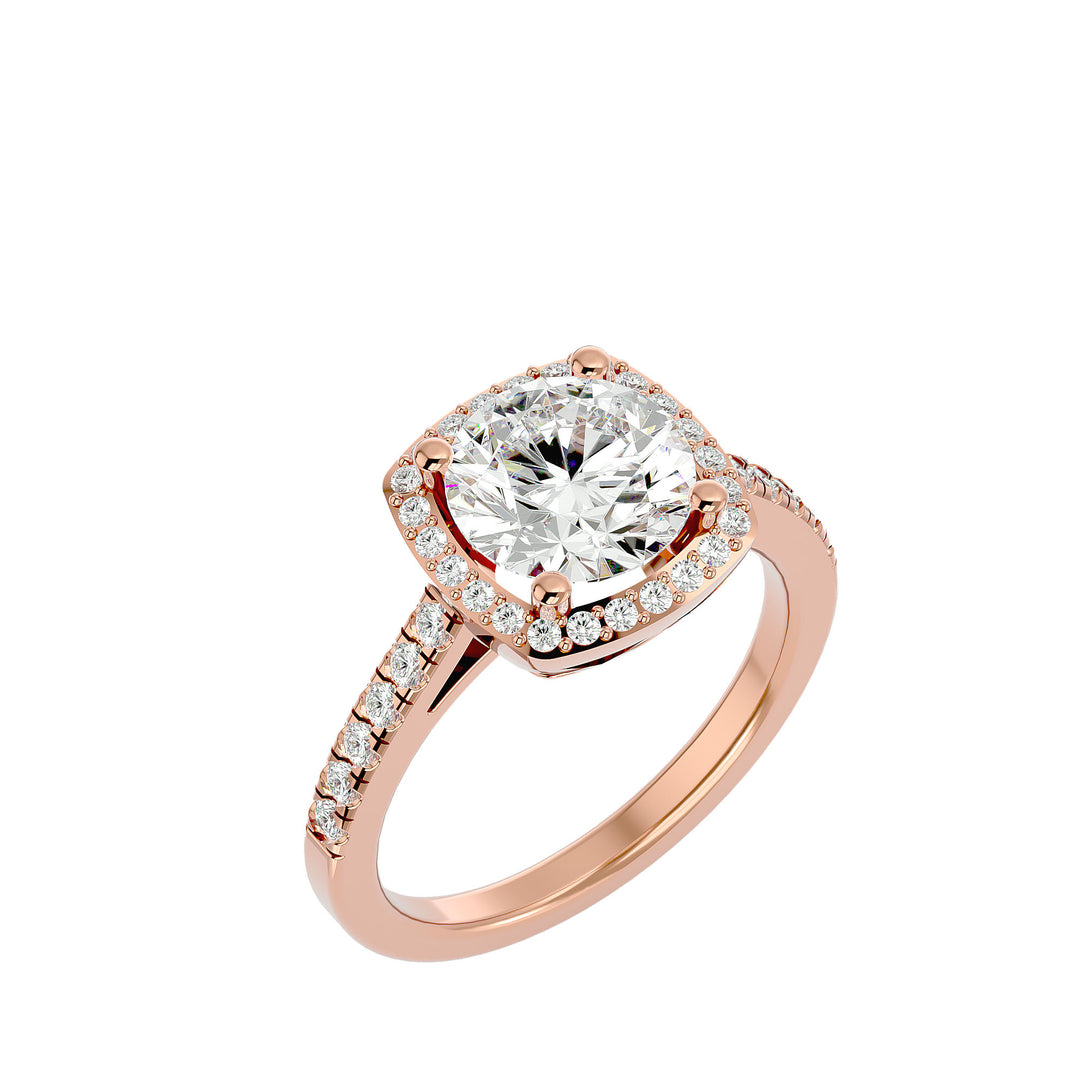 Sparkling diamond celestial engagement ring with intricate celestial-inspired details