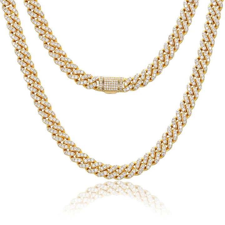 Miami Cuban Chain - 6mm in 14k yellow gold, showcasing luxury and style