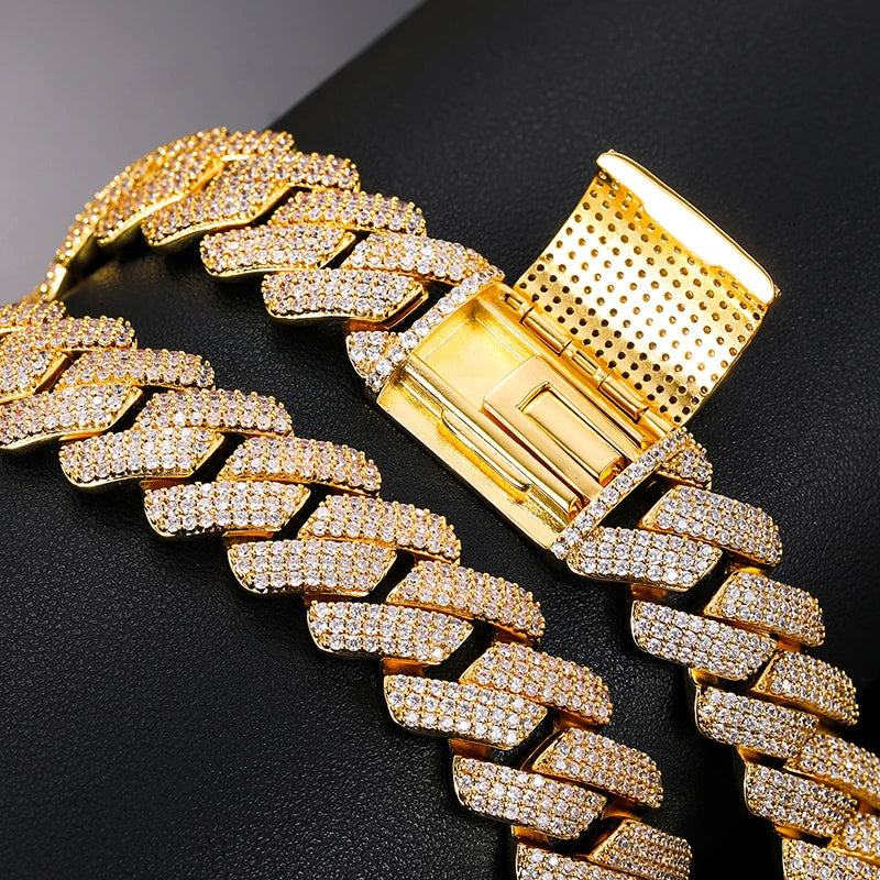  Unisex heavy duty cuban link chain with 20mm width for a bold statement