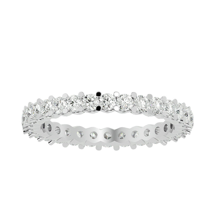 VVX™ Lab Diamond Eternity Band in 18k White Gold with 2 Carat Diamonds