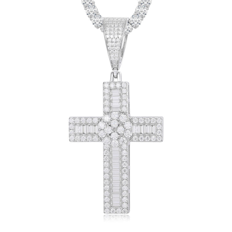 UltraLux™ Divine Brilliance - Baguette Cross Pendant