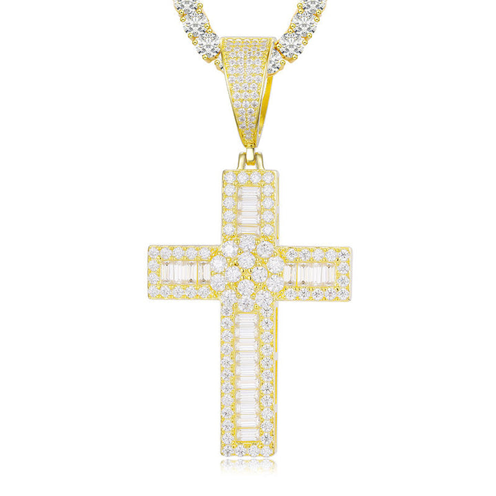 UltraLux™ Divine Brilliance - Baguette Cross Pendant