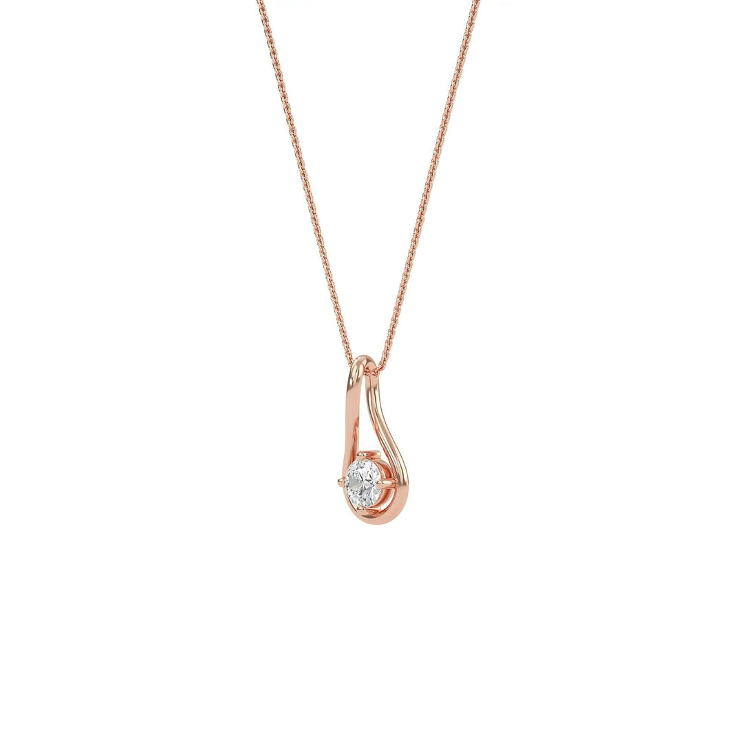 Élodie Solitaire Pendant - Ice Dazzle