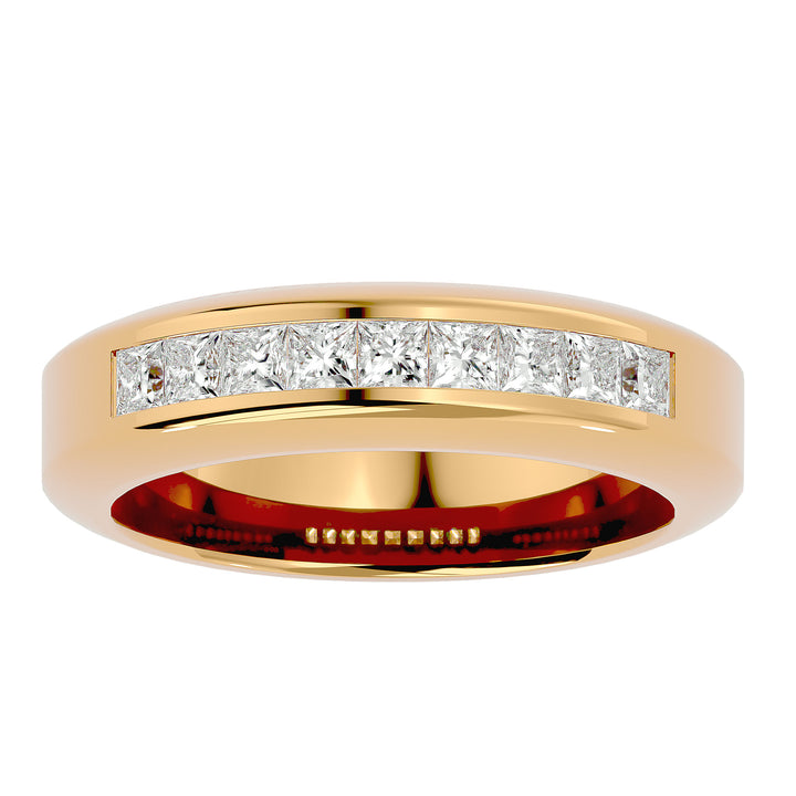 Classic Elegance Comfort-Fit Band in 18K gold for a timeless look