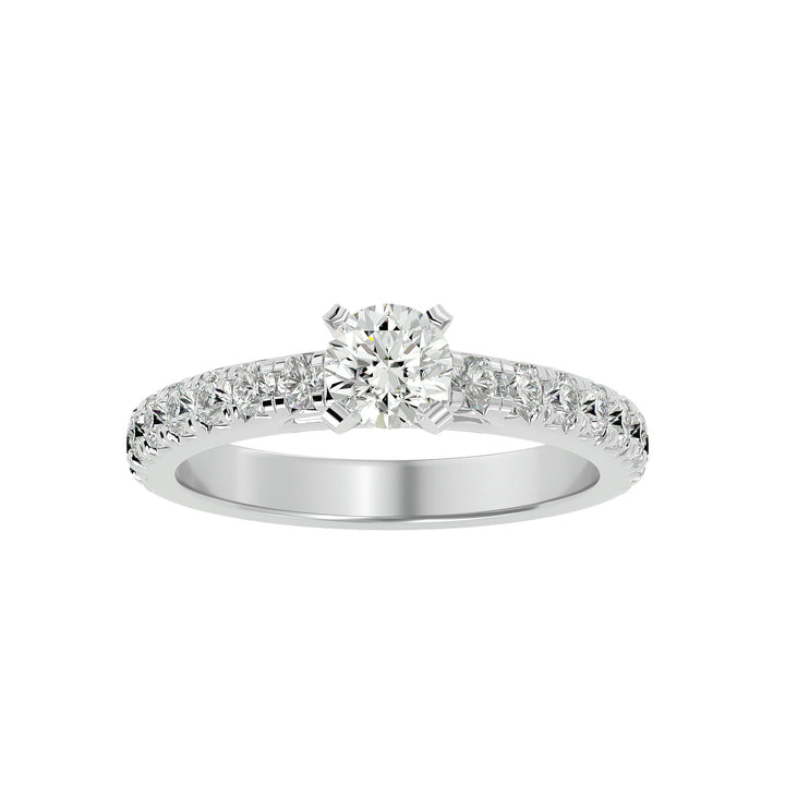 Lab Diamond Solitaire Engagement Ring