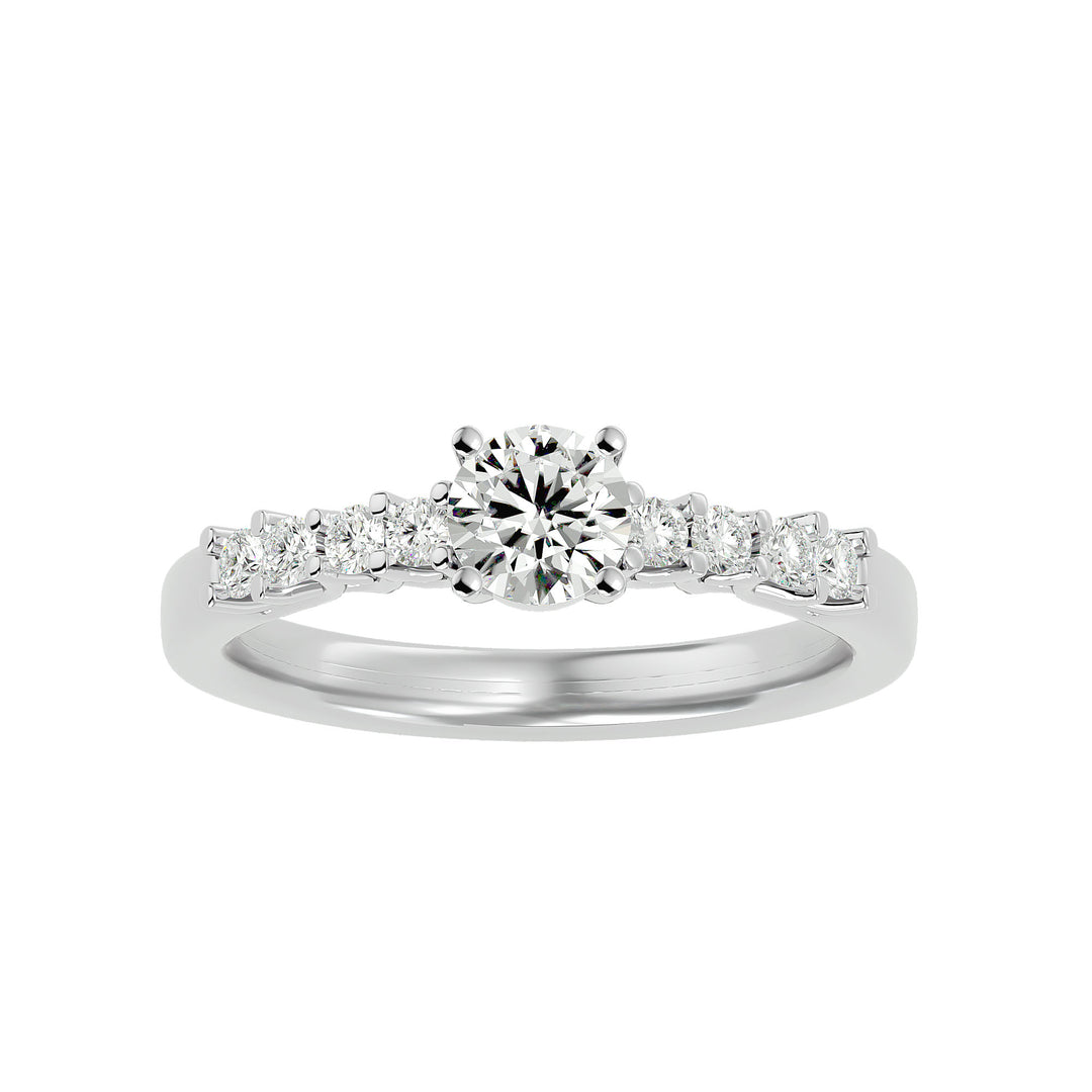 Exquisite Engagement Ring featuring a sparkling round diamond in a halo setting