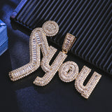 VVX™ Frostbite - 'F' You Pendant - Sterling Silver & 14K Gold