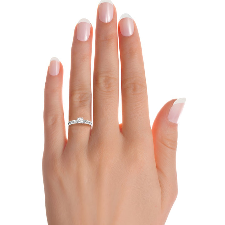 Lab Diamond Solitaire Engagement Ring