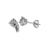 Altair Round Stud Earrings - White Gold - Ice Dazzle - VVX™ Diamond - Solitaire Earrings