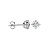 Altair Round Stud Earrings - White Gold - Ice Dazzle - VVX™ Diamond - Solitaire Earrings