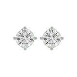 Altair Round Stud Earrings - White Gold - Ice Dazzle - VVX™ Diamond - Solitaire Earrings