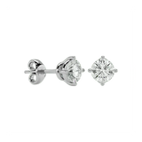 Altair Round Stud Earrings - White Gold - Ice Dazzle - VVX™ Diamond - Solitaire Earrings