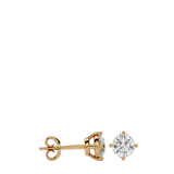 Altair Round Stud Earrings - Yellow Gold - Ice Dazzle - VVX™ Diamond - Solitaire Earrings