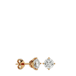Altair Round Stud Earrings - Yellow Gold - Ice Dazzle - VVX™ Diamond - Solitaire Earrings