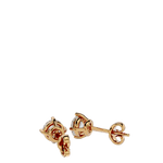 Altair Round Stud Earrings - Yellow Gold - Ice Dazzle - VVX™ Diamond - Solitaire Earrings