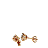 Altair Round Stud Earrings - Yellow Gold - Ice Dazzle - VVX™ Diamond - Solitaire Earrings