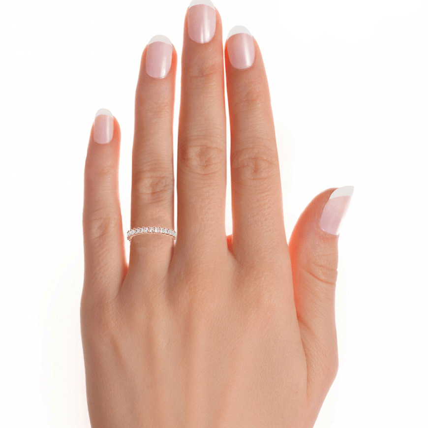 Asscher Eternity Band - Ice Dazzle - VVX™ Lab Diamond - Eternity Band