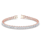 5 Ct Emerald Cut Lab Diamond Tennis Bracelet