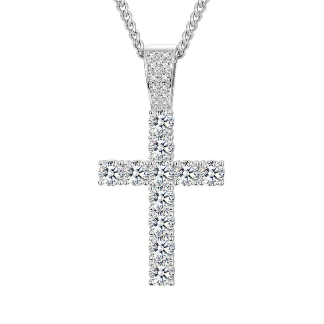 Cross Pendant - 23mm - Ice Dazzle - UltraLux™ Moissanite - Pendant