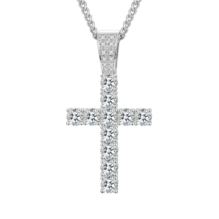 Cross Pendant - 23mm - Ice Dazzle - UltraLux™ Moissanite - Pendant