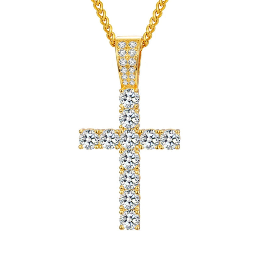 Cross Pendant - 23mm - Ice Dazzle - UltraLux™ Moissanite - Pendant