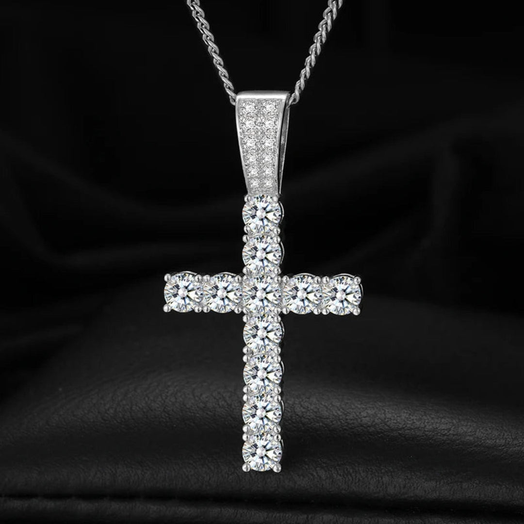 Cross Pendant - 23mm - Ice Dazzle - UltraLux™ Moissanite - Pendant