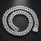 Cuban Baguette Necklace - 16mm - Ice Dazzle - UltraLux™ Moissanite - Cuban Necklace