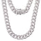 Curb Link Cuban Chain Necklace - Ice Dazzle - UltraLux™ Moissanite - Cuban Necklace
