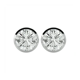 Deneb Round Stud Earrings - White Gold - Ice Dazzle - VVX™ Diamond - Solitaire Earrings