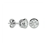Deneb Round Stud Earrings - White Gold - Ice Dazzle - VVX™ Diamond - Solitaire Earrings