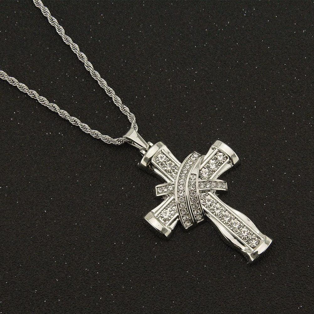 Divine Brilliance Crucifix - Ice Dazzle - VVX™ Lab Diamond - Pendant