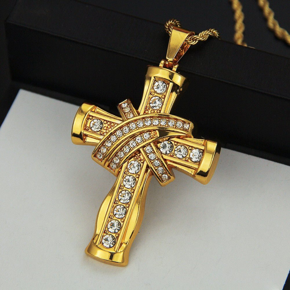 Divine Brilliance Crucifix - Ice Dazzle - VVX™ Lab Diamond - Pendant