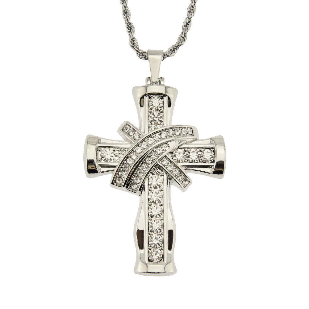 Divine Brilliance Crucifix - Ice Dazzle - VVX™ Lab Diamond - Pendant