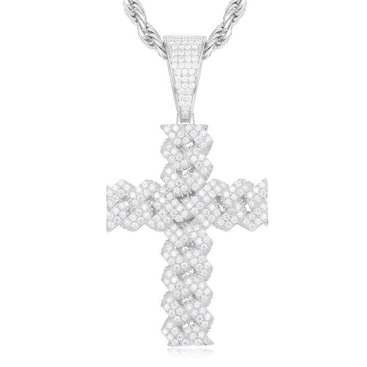 Divine Brilliance Cuban Pendant - Ice Dazzle - UltraLux™ Moissanite - Fashion Pendant