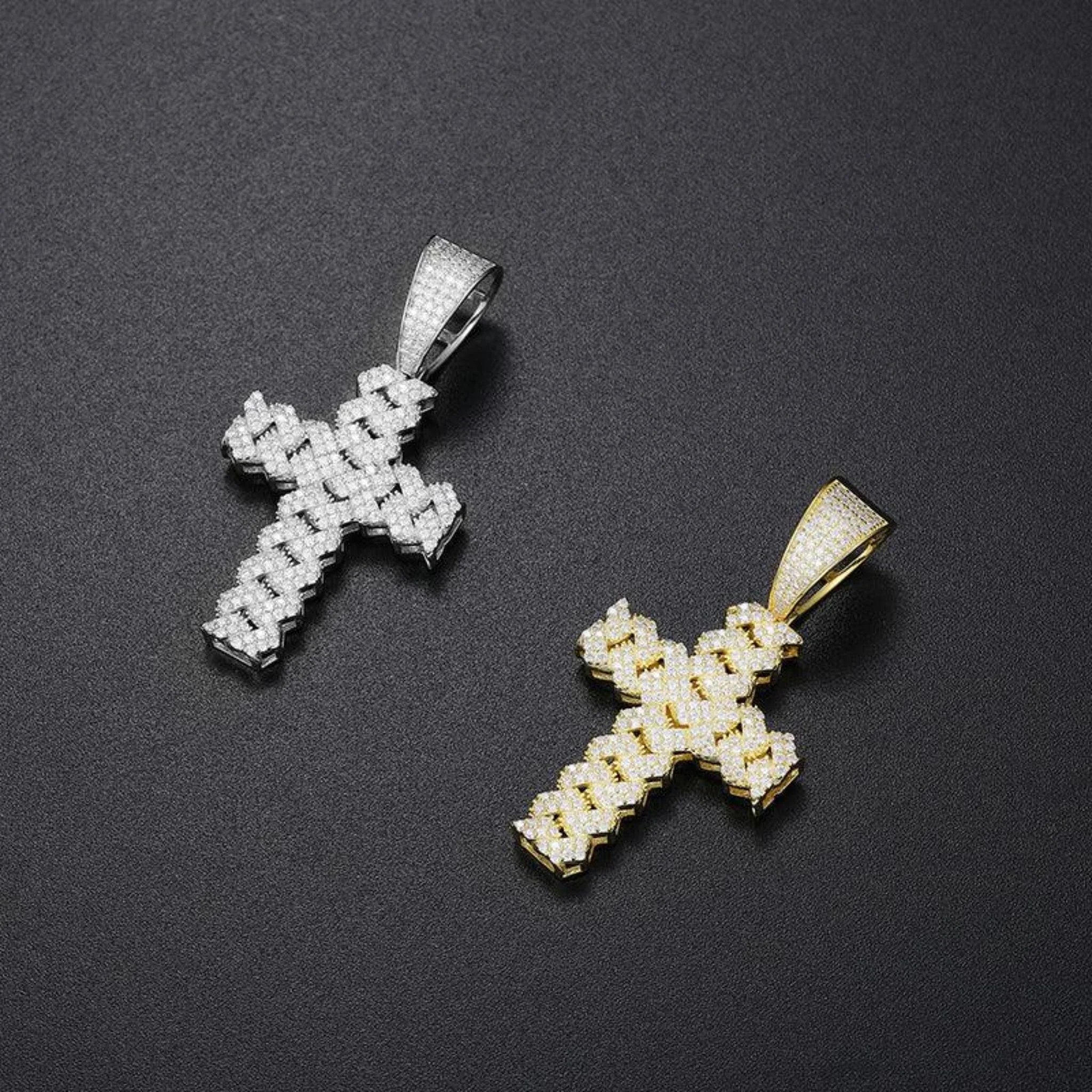 Divine Brilliance Cuban Pendant - Ice Dazzle - UltraLux™ Moissanite - Fashion Pendant