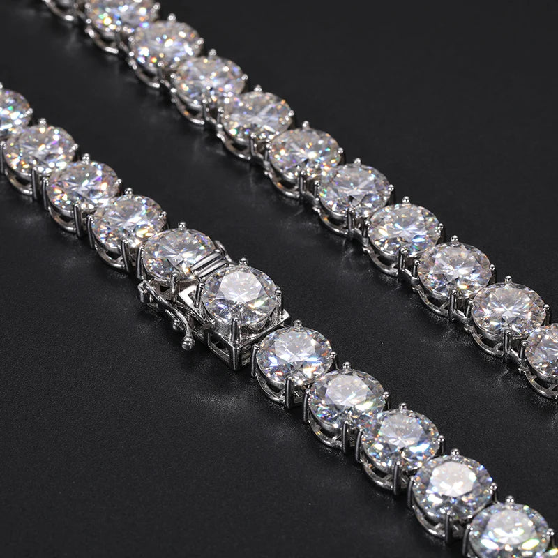 Sparkling 6mm Moissanite Tennis Necklace for a touch of glamour