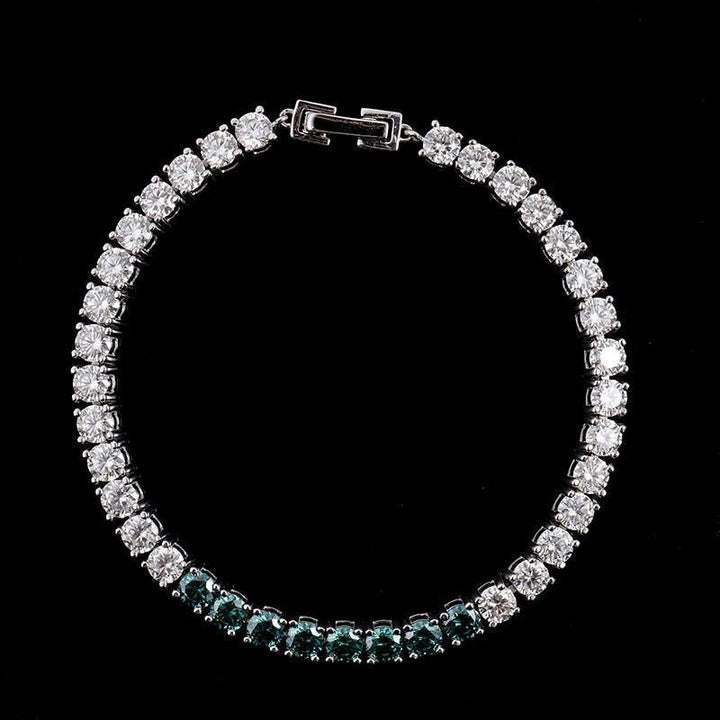 Emerald Elegance Tennis Bracelet - Ice Dazzle - VVX™ Lab Diamond - Tennis Bracelet