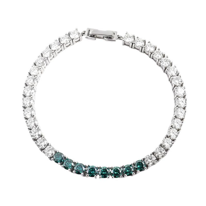 Emerald Elegance Tennis Bracelet - Ice Dazzle - VVX™ Lab Diamond - Tennis Bracelet